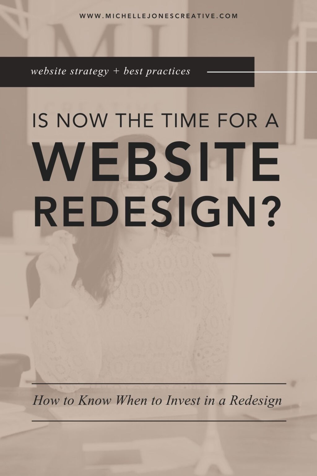 Graphic asking if it's time for a website redesign